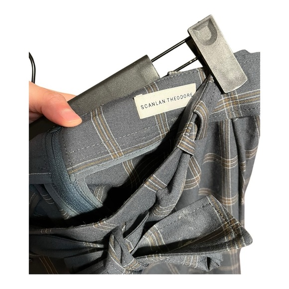 Scanlan Theodore Wool Plaid Belted Skirts - Picture 2 of 6